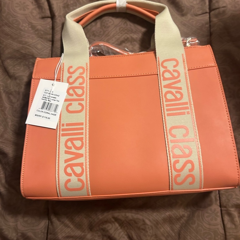 Cavalli Class Coral haze Tote Bag